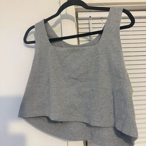 Gray Sleeveless Women's Top